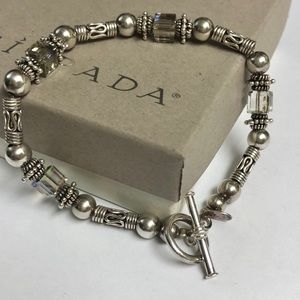 Silpada Sterling Crystals Bracelet.